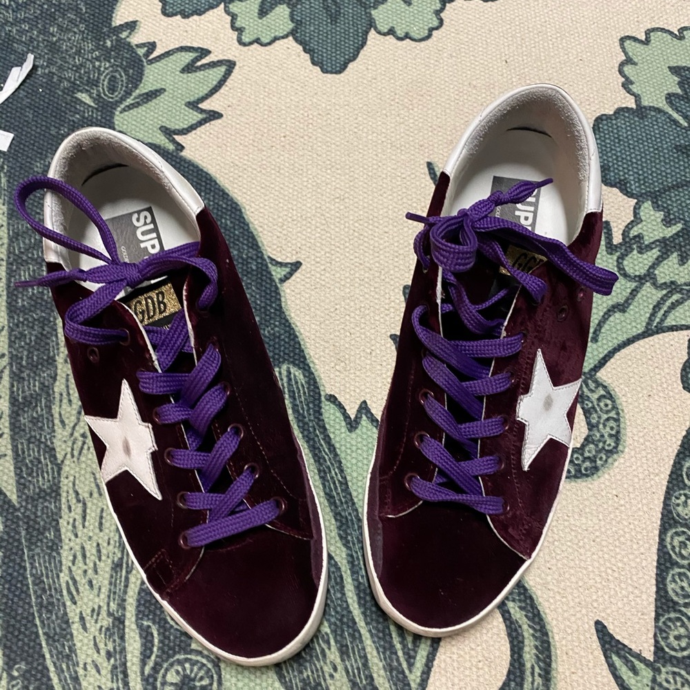 New golden goose blood velvet shoes 41